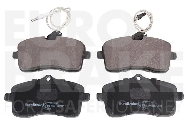 Handler.Part Brake pad set, disc brake EUROBRAKE 5502223750 1