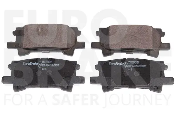 Handler.Part Brake pad set, disc brake EUROBRAKE 55022245101 1