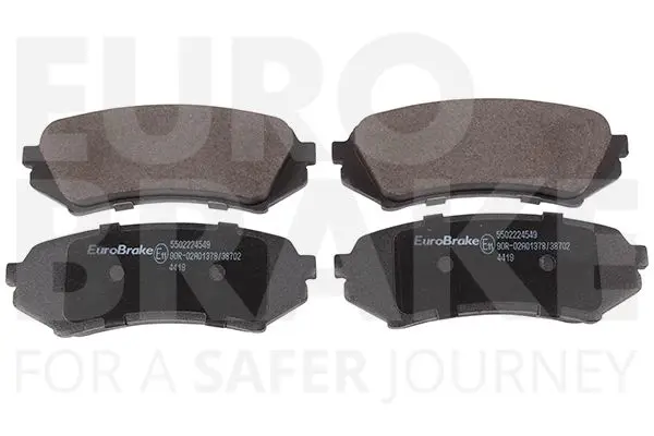 Handler.Part Brake pad set, disc brake EUROBRAKE 5502224549 1