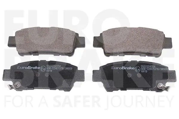 Handler.Part Brake pad set, disc brake EUROBRAKE 5502224554 1