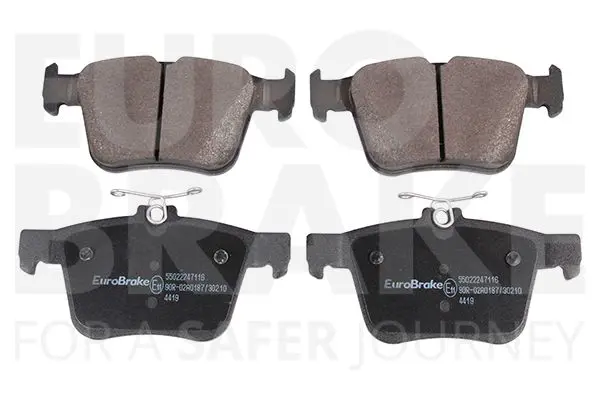 Handler.Part Brake pad set, disc brake EUROBRAKE 55022247116 1