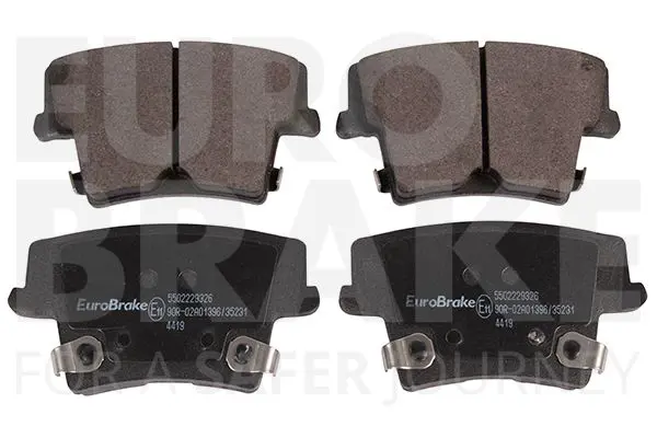 Handler.Part Brake pad set, disc brake EUROBRAKE 5502229326 1