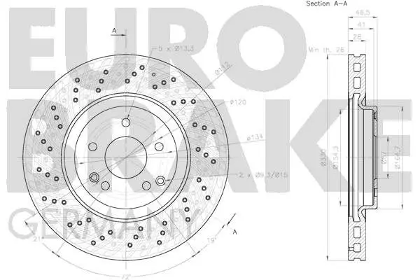 Handler.Part Brake disc EUROBRAKE 58152033117 3