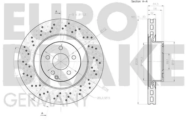 Handler.Part Brake disc EUROBRAKE 58152033118 3