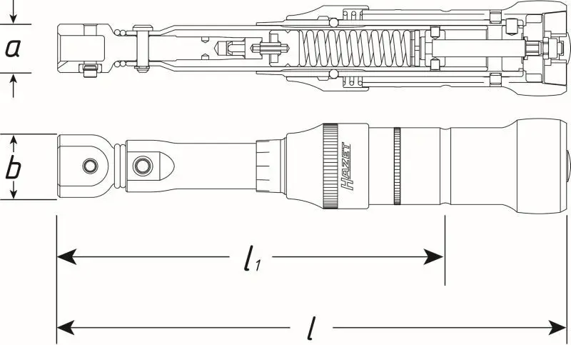 Handler.Part Torque wrench HAZET 62901CTCAL 8