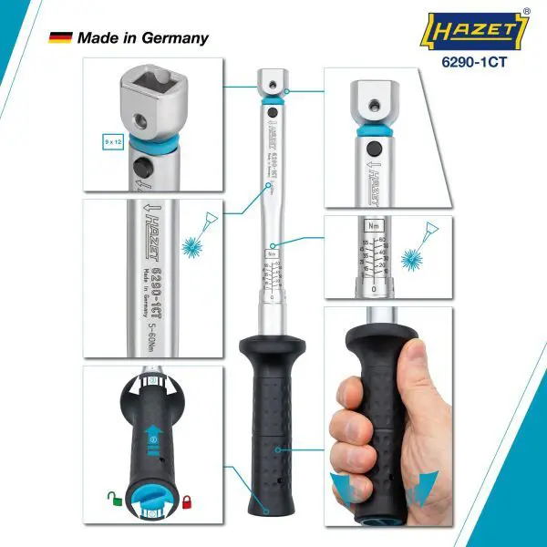 Handler.Part Torque wrench HAZET 62901CTCAL 3