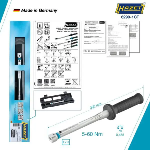 Handler.Part Torque wrench HAZET 62901CTCAL 4