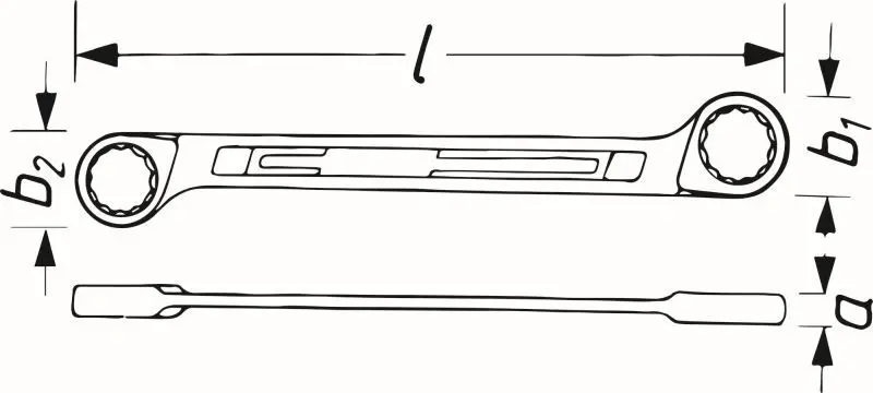 Handler.Part Double ring spanner HAZET 610N14X15 2
