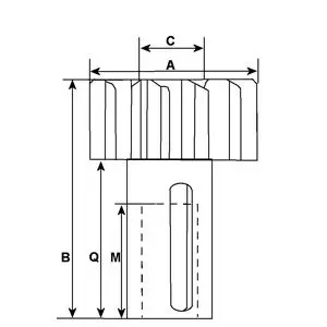 Handler.Part Freewheel gear, starter HC-Cargo 130419 2