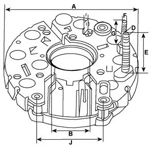 Handler.Part Rectifier, alternator HC-Cargo 130597 3