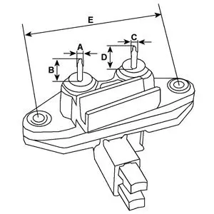 Handler.Part Alternator regulator HC-Cargo 130960 3