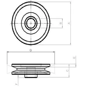 Handler.Part Pulley, alternator HC-Cargo 131048 2