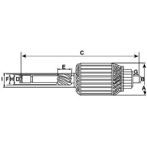 Handler.Part Armature, starter HC-Cargo 131075 2