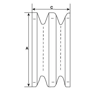 Handler.Part Pulley, alternator HC-Cargo 131928 2