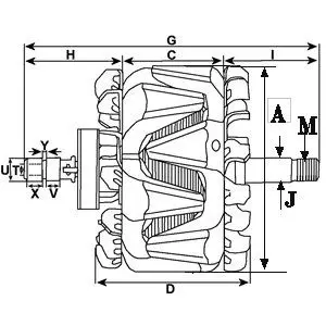 Handler.Part Rotor, alternator HC-Cargo 137580 3