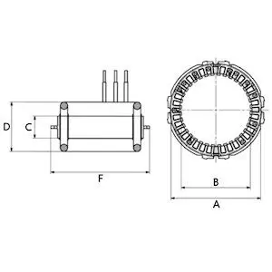 Handler.Part Stator, alternator HC-Cargo 235552 2