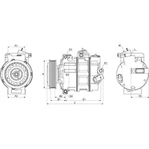 Handler.Part Compressor, air conditioning HC-Cargo 240129 4