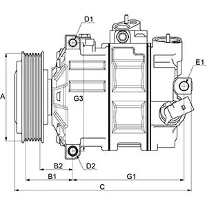 Handler.Part Compressor, air conditioning HC-Cargo 240129 5