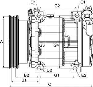 Handler.Part Compressor, air conditioning HC-Cargo 240230 5