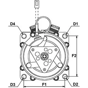 Handler.Part Compressor, air conditioning HC-Cargo 240249 5