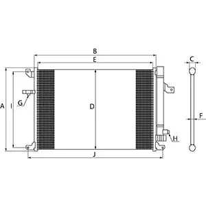 Handler.Part Condenser, air conditioning HC-Cargo 260000 2