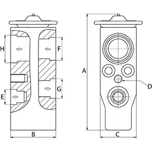 Handler.Part Expansion valve, air conditioning HC-Cargo 260208 3