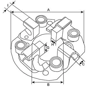 Handler.Part Holder, carbon brushes HC-Cargo 333658 2