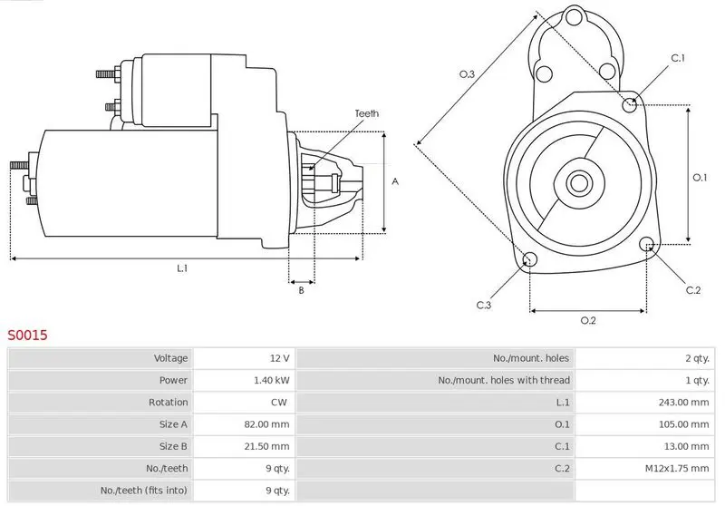 Handler.Part Starter AS-PL S0015 5