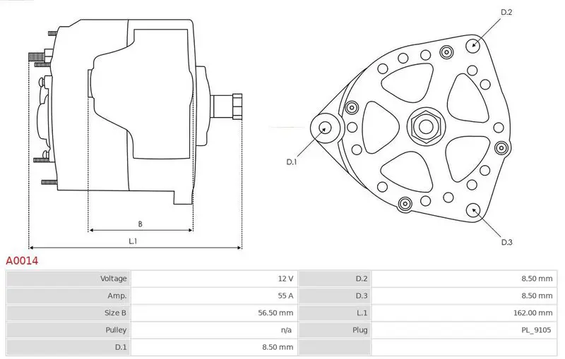 Handler.Part Alternator AS-PL A0014 5