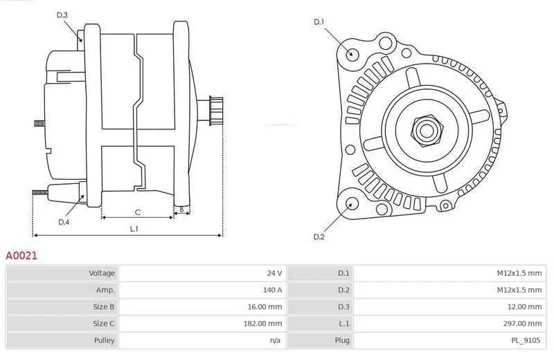 Handler.Part Alternator AS-PL A0021 5