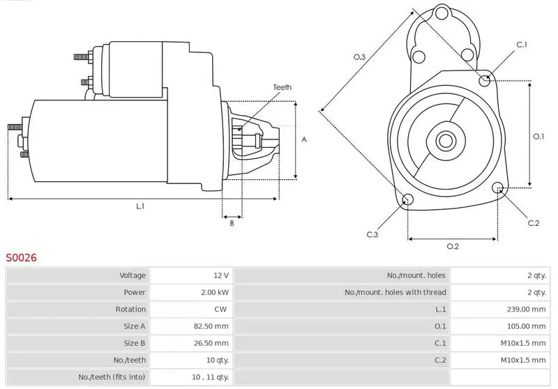 Handler.Part Starter AS-PL S0026 5