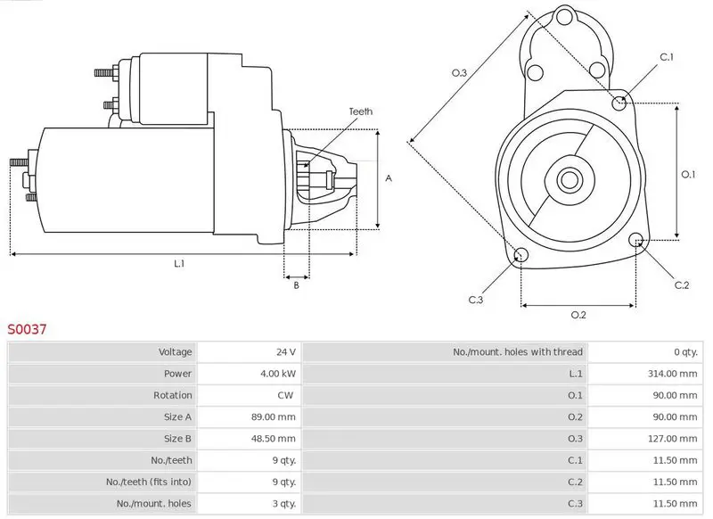 Handler.Part Starter AS-PL S0037 5