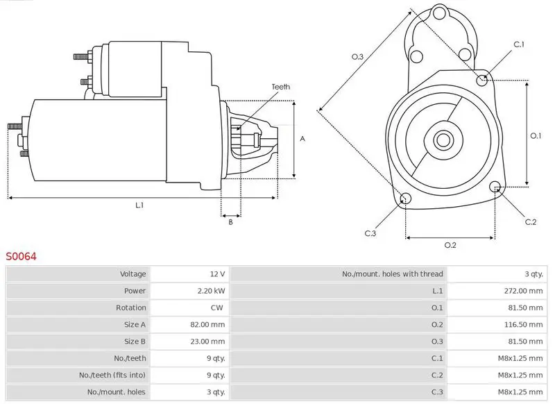 Handler.Part Starter AS-PL S0064 5