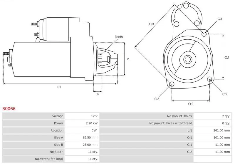 Handler.Part Starter AS-PL S0066 5