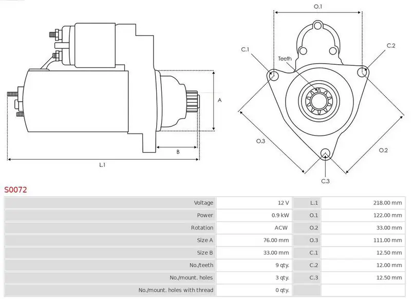 Handler.Part Starter AS-PL S0072 5