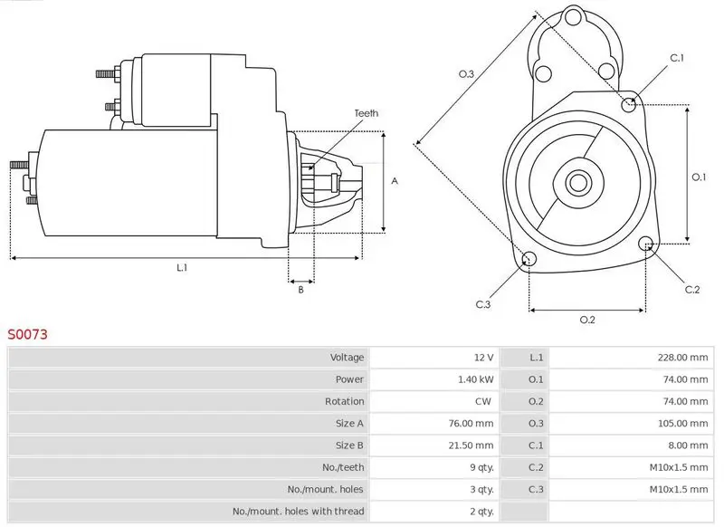 Handler.Part Starter AS-PL S0073 5