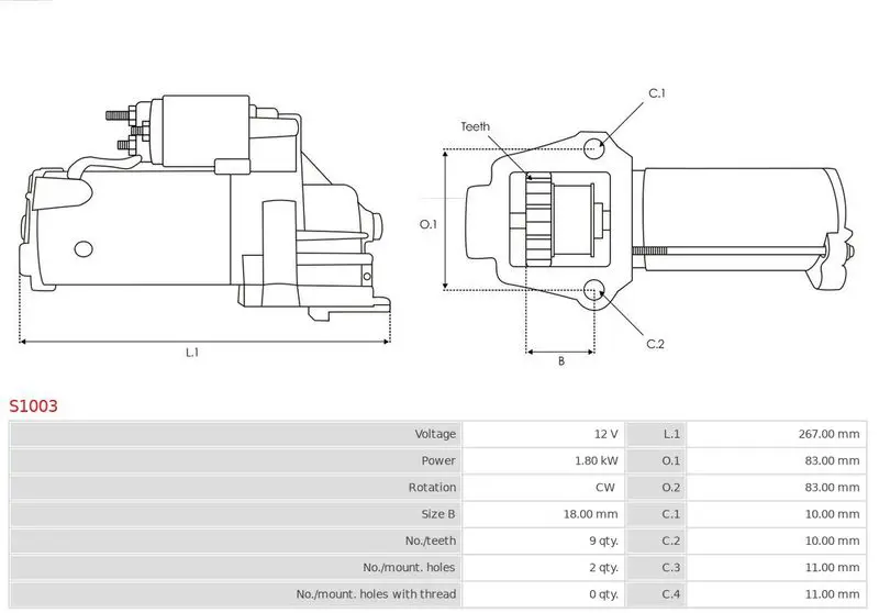 Handler.Part Starter AS-PL S1003 5