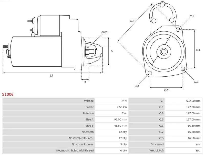 Handler.Part Starter AS-PL S1006 5