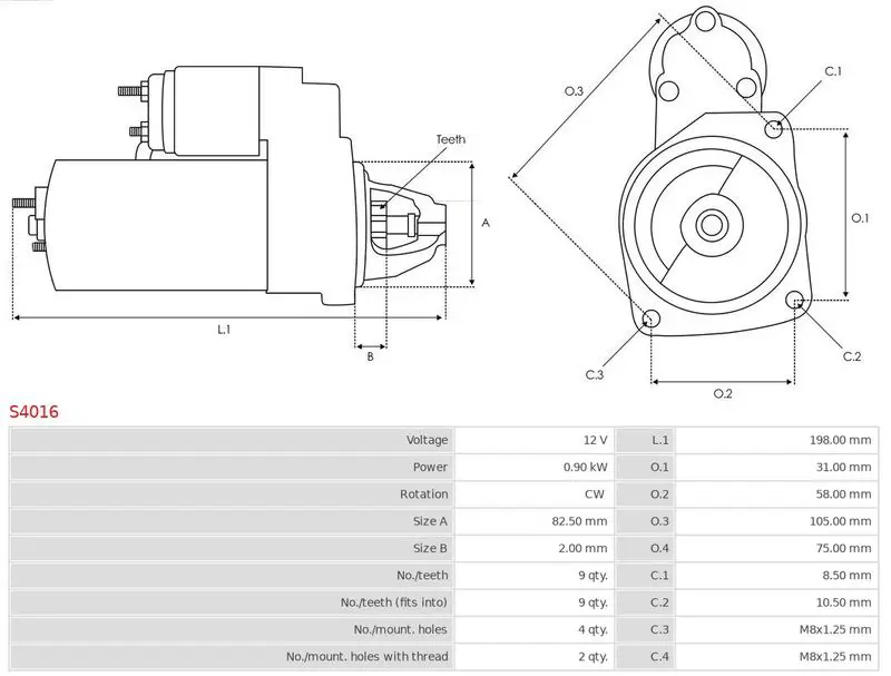 Handler.Part Starter AS-PL S4016 5