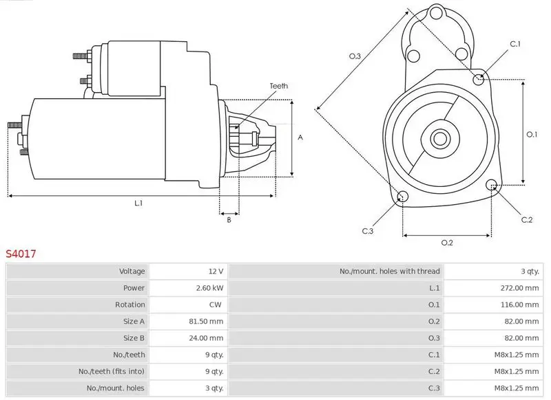 Handler.Part Starter AS-PL S4017 5