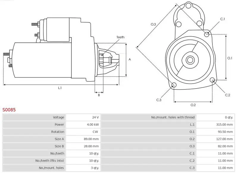 Handler.Part Starter AS-PL S0085 5