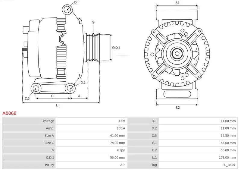 Handler.Part Alternator AS-PL A0068 5