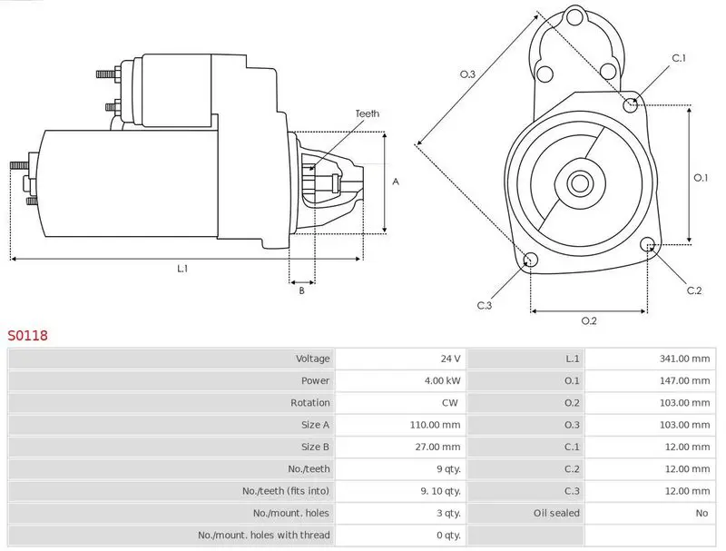 Handler.Part Starter AS-PL S0118 5