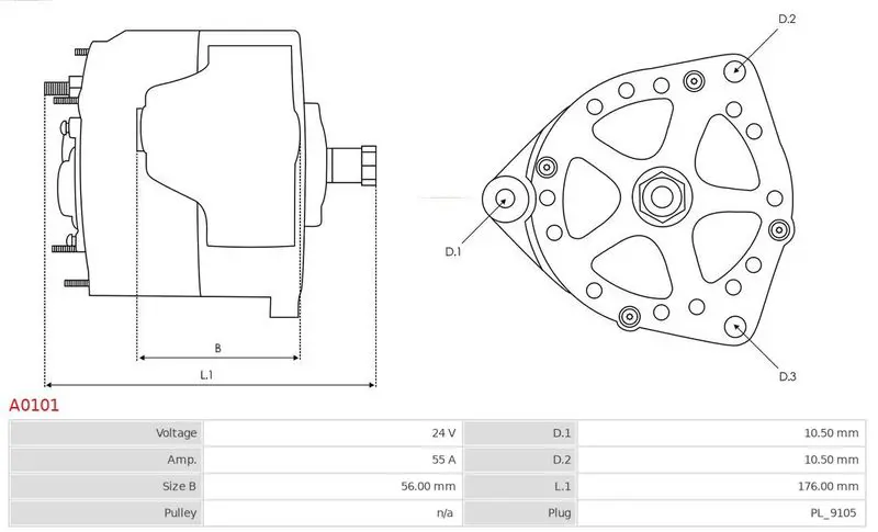 Handler.Part Alternator AS-PL A0101 5