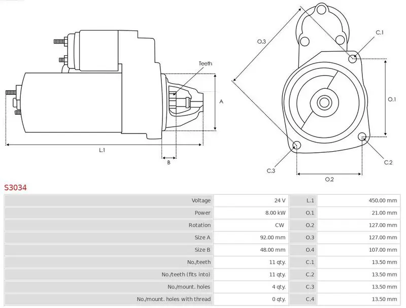 Handler.Part Starter AS-PL S3034 5