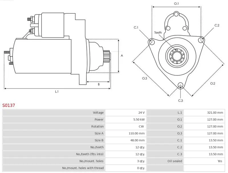 Handler.Part Starter AS-PL S0137 5