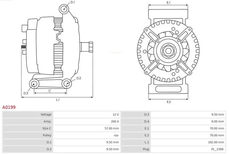 Handler.Part Alternator AS-PL A0199 5