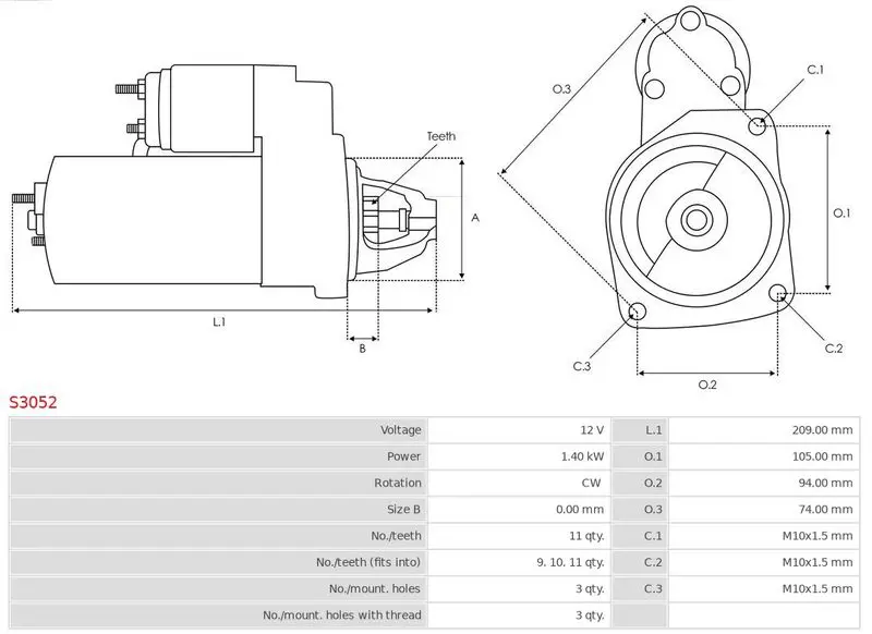 Handler.Part Starter AS-PL S3052 5