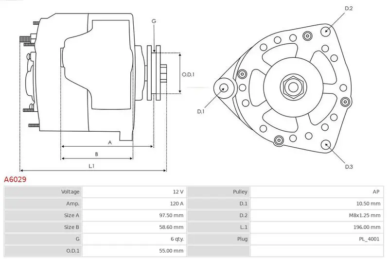 Handler.Part Alternator AS-PL A6029 5