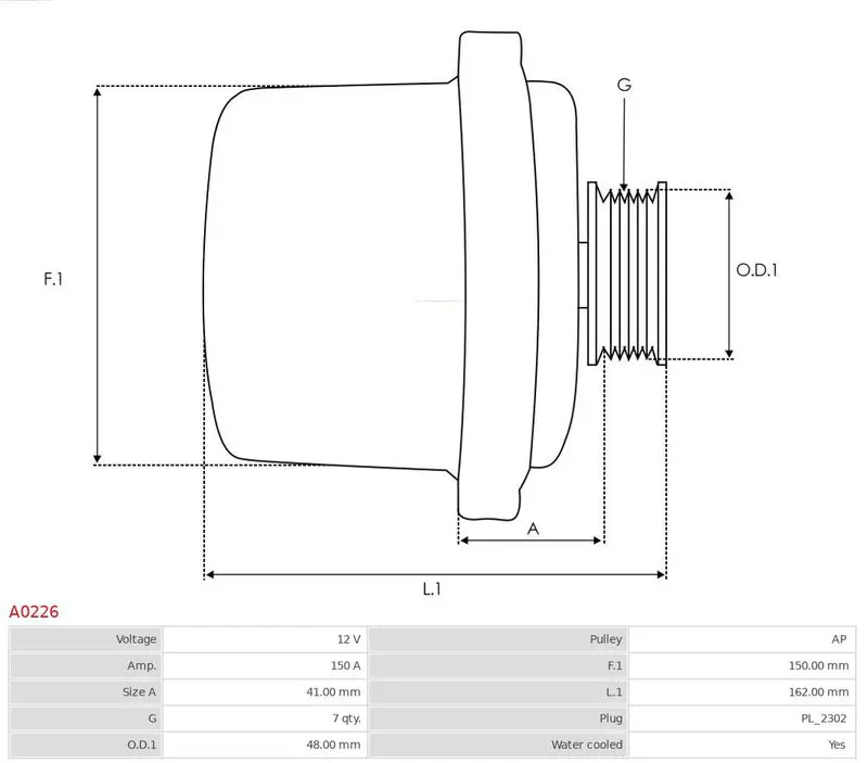 Handler.Part Alternator AS-PL A0226 5